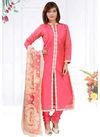 Pink Colour N F CHURIDAR 04 Latest Festive Wear Worked Readymade Salwar Suit Collection 825 - PINK